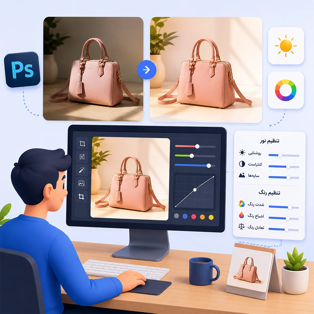 آماده‌سازی تصویر محصول برای وبسایت